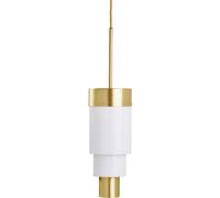 EBB & FLOW - A-spire Pendant, Brass / Opal White - Brass