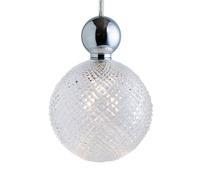 EBB & FLOW EBB & FLOW Uva L Hanging Ball Silver Clear Mini Check