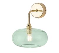 EBB & FLOW Horizon arm wall lamp gold/green Ø 21cm