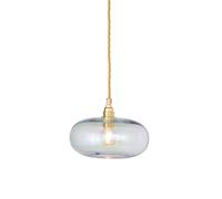 EBB & FLOW Horizon pendant light, clear, glass, Ø 21 cm