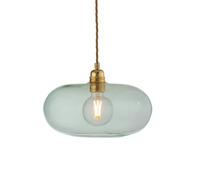 EBB & FLOW Horizon pendant light, green, glass, Ø 29 cm
