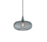EBB & FLOW Horizon pendant light, smoky grey, glass, Ø 21 cm
