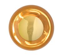 EBB & FLOW Horizon Surface wall light, brown, glass, Ø 21 cm