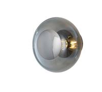 EBB & FLOW Horizon Surface wall light, smoky grey, Ø 21 cm