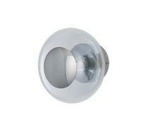 EBB & FLOW - Horizon Wall / Ceiling lamp 21 cm, Clear W Silver - Clear