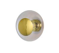 EBB & FLOW - Horizon Wall / Ceiling Lamp 29 cm, Clear/Gold - Clear