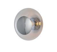 EBB & FLOW - Horizon Wall / Ceiling Lamp 29 cm, Clear/Silver - Clear