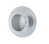 EBB & FLOW - Horizon Wall / Ceiling Lamp 36 cm, Clear / Silver