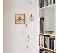 EBB & FLOW Uva M Hanging Ball silver clear mini check