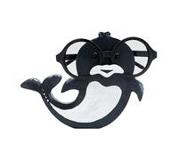 EBbels Pet Eyeglass Holder, Wooden Pet Glasses Holder Stand, Creative Handmade Animal Shape Glasses Stand Rack for Home Office Desk Decor Accessories (Dolphin)