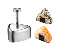EBbels Rice Ball Maker Mould, Triangle Sushi Maker, Stainless Steel Non-Stick Rice Ball Press Mold, Onigiri Mould for Kids Lunch Bento and Home DIY Cooking (Triangle)