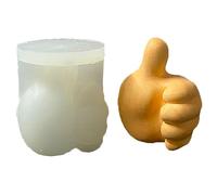 EBbels Thumbs Up Gesture Candle Mould, 3D DIY Resin Casting Moulds, DIY Plaster Sculpture Clay Crafts, Finger Silicone Mould for Soap, Candle Making, Home Decor