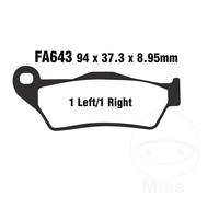 EBC Brake Pad Semi-Sinterer V front Fit Harley Davidson XG 500 Street 2015