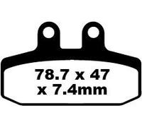 EBC BRAKE PAD SFA SERIES ORGANIC HONDA, APRILIA, KYMCO, VESPA, SYM, DERBI SFA256
