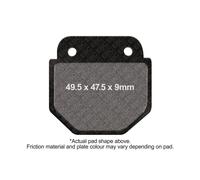 EBC Brake Pads Black Front Left ZINGbikes Vogue 150 3 Wheeler 14.4 kWh 2008-2009