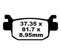 EBC Brakes SFA415 Brake pad set