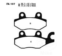 EBC Brake Pads Sintered EPFA197HH Fits Kawasaki Ninja 125 2019-2023