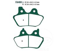EBC Brake Pads Sintered EPFA400HH Fits Harley XL 53 2000-2001