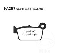 EBC Brakes FA367R Brake pad set