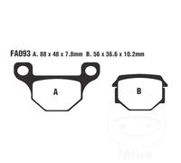 EBC Brakes SFA093 Brake pad set
