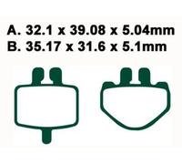 EBC Brake Pads Std Ebc FA485TT