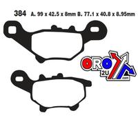 EBC Brake Pads Std Scooter Organic, Ebc SFA384
