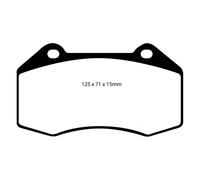 EBC Bluestuff Front Brake Pads for Alpine A110 S 1.8L 292 HP DP51539NDX