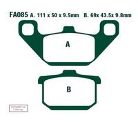 EBC Brakes FA085V Brake pad set