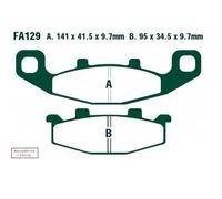 Ebc Fa-hh Series Fa129hh Sintered Brake Pads Black