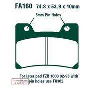 EBC Brakes FA160HH Brake pad set