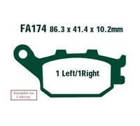 Ebc Fa-v Series Fa174v Sintered Brake Pads Black