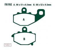 Ebc Fa-hh Series Fa192hh Sintered Brake Pads Black
