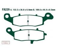 Ebc Fa-v Series Fa229v Sintered Brake Pads Black