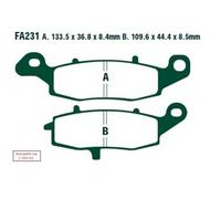 Ebc Fa-v Series Fa231v Sintered Brake Pads Black