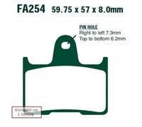 Ebc Fa-v Series Fa254v Sintered Brake Pads Black