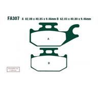 Ebc Fa-tt Series Carbon Fiber Offroad Fa307tt Brake Pads Black