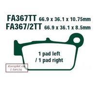 EBC Brakes FA367TT Brake pad set