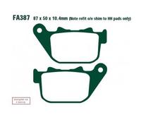EBC Brakes FA387V Brake pad set