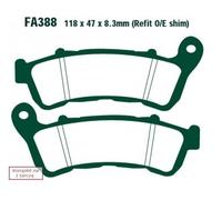 Ebc Fa-hh Series Fa388hh Sintered Brake Pads Black