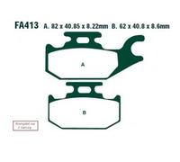 Ebc Fa-tt Series Carbon Fiber Fa413tt Brake Pads Black