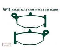 Ebc Fa-hh Series Fa419hh Sintered Brake Pads Black