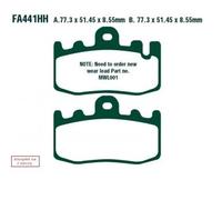 EBC Brakes FA441HH Brake pad set