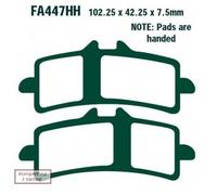 Ebc Fa-hh Series Fa447hh Sintered Brake Pads Black