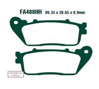 Ebc Fa-hh Series Fa488hh Sintered Brake Pads Black