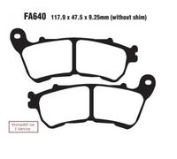 Ebc Fa-v Series Fa640v Sintered Brake Pads Black