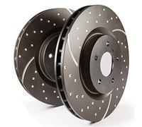 EBC Brakes GD7365 3GD Series Dimpled and Slotted Sport Rotor, Car Brake Discs