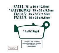 EBC Brakes SFA131/2HH Brake pad set