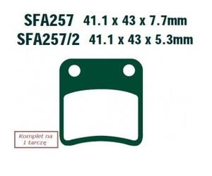 EBC Brakes SFA257/2 Brake pad set