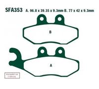 Ebc Sfa-hh Series Sfa353hh Sintered Brake Pads Black