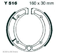 Ebc Plain Series Organic Y516 Rear Brake Shoe Silver